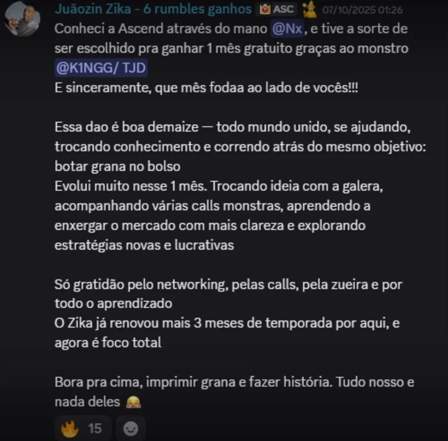 Feedback de membro 1