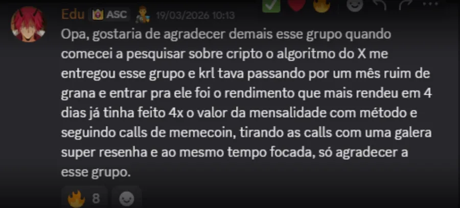 Feedback de membro 12