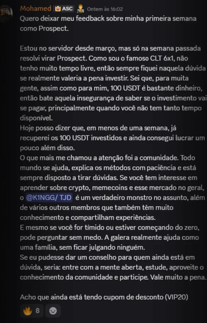 Feedback de membro 29